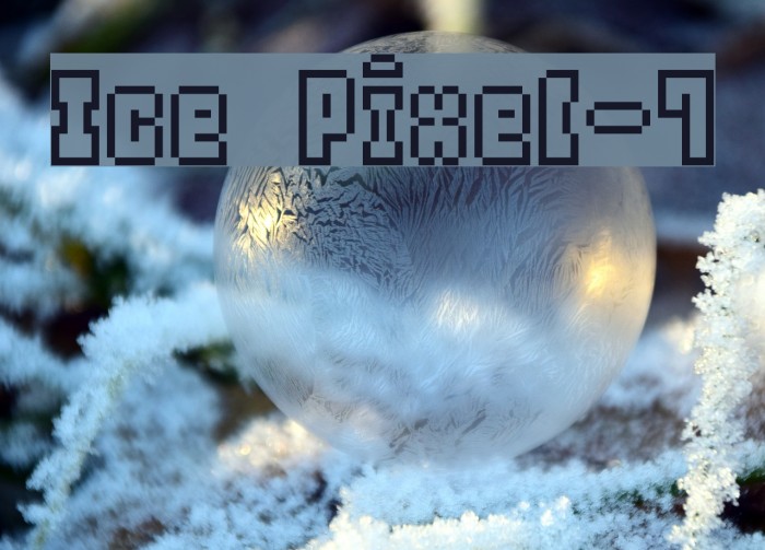 Ice Pixel-7 Font examples