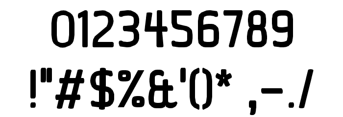 Ice Sans Bold Font OTHER CHARS