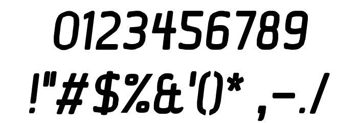 Ice Sans BoldItalic Font OTHER CHARS