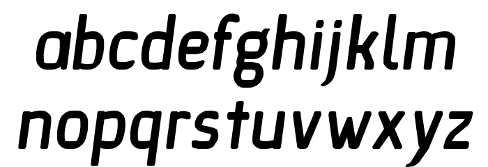 Ice Sans BoldItalic Font LOWERCASE