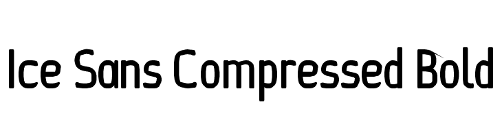 Ice Sans Compressed Bold Font