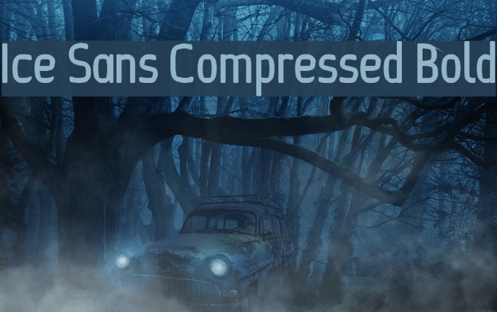 Ice Sans Compressed Bold Font examples