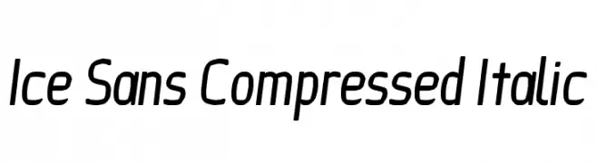Ice Sans Compressed Italic  لخطوط تنزيل
