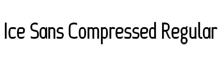 Ice Sans Compressed Regular  नि: शुल्क फ़ॉन्ट्स डाउनलोड