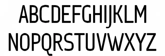 Ice Sans Compressed Regular Schriftart Groß