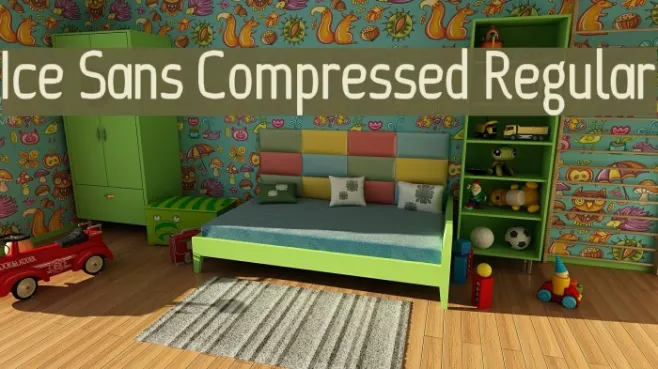 Ice Sans Compressed Regular Example 1