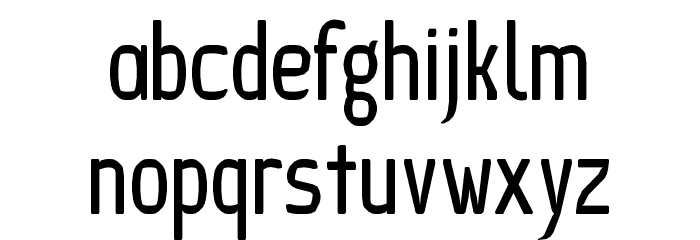 Ice Sans Compressed Regular Font LOWERCASE