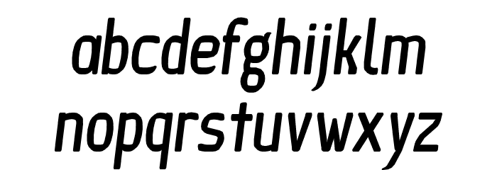 Ice Sans Compresseed BoldItalic Font LOWERCASE
