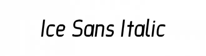 Ice Sans Italic  لخطوط تنزيل
