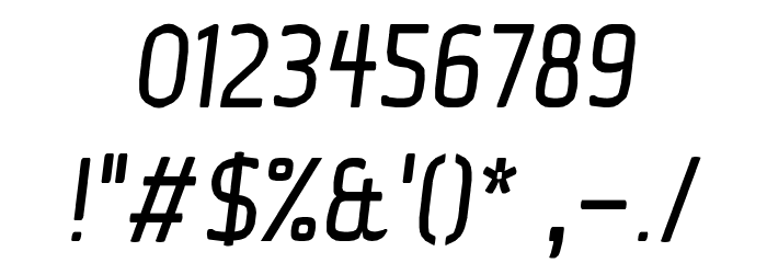 Ice Sans Italic Font OTHER CHARS