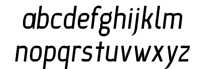 Ice Sans Italic Font LOWERCASE