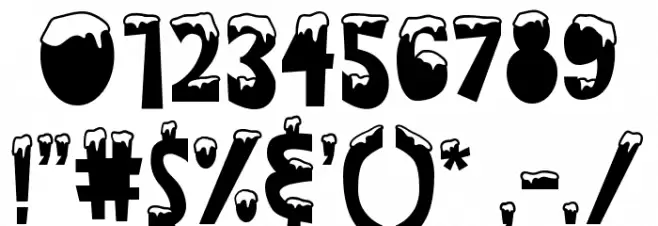 Ice Season Font OTHER CHARS