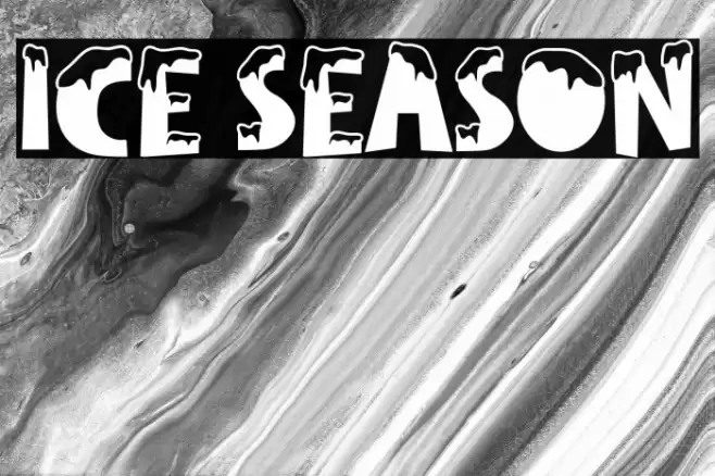 Ice Season Font examples