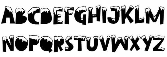 Ice Season Font LOWERCASE