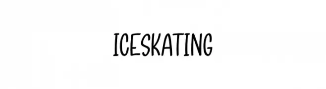 Ice Skating  font caratteri gratis