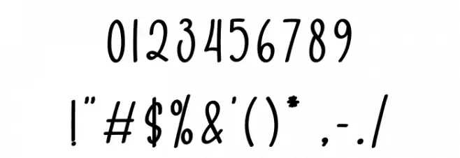 Ice Skating Font OTHER CHARS