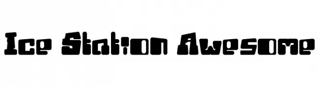 Ice Station Awesome  Скачать бесплатные шрифты