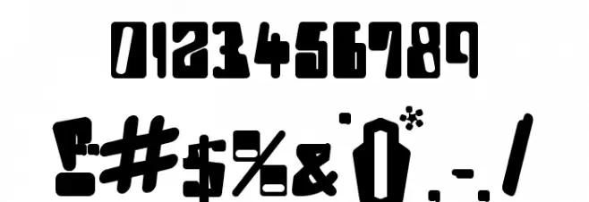 Ice Station Awesome Font OTHER CHARS