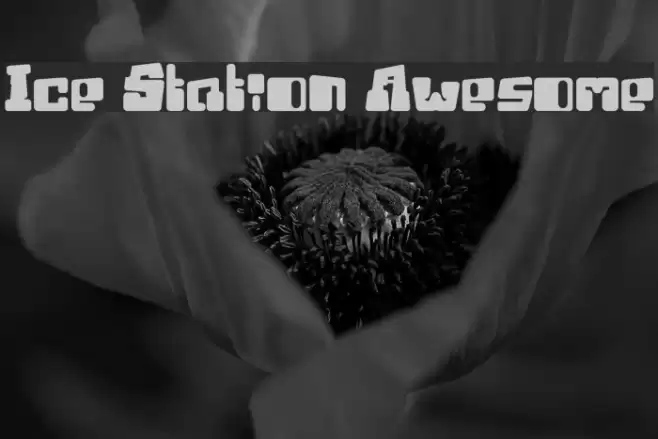 Ice Station Awesome Font examples