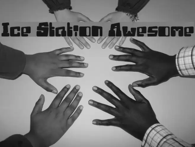 Ice Station Awesome Font examples