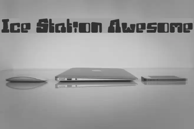 Ice Station Awesome Font examples