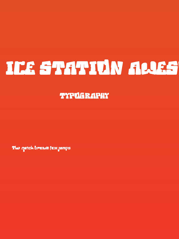 Ice Station Awesome Poster
