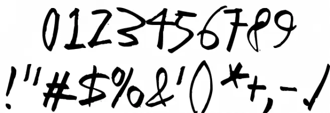 Ice cream for crow Font OTHER CHARS