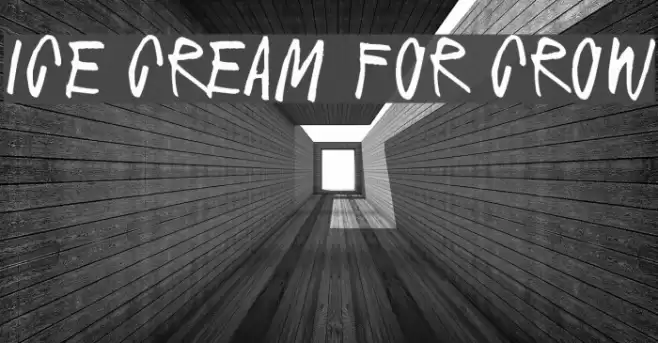 Ice cream for crow Font examples