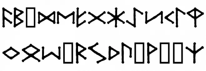 Ice-egg Futhark Regular Шрифта ВЕРХНИЙ