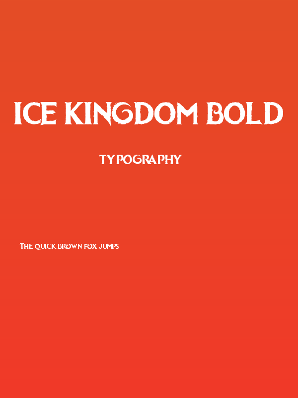Ice kingdom Bold Poster