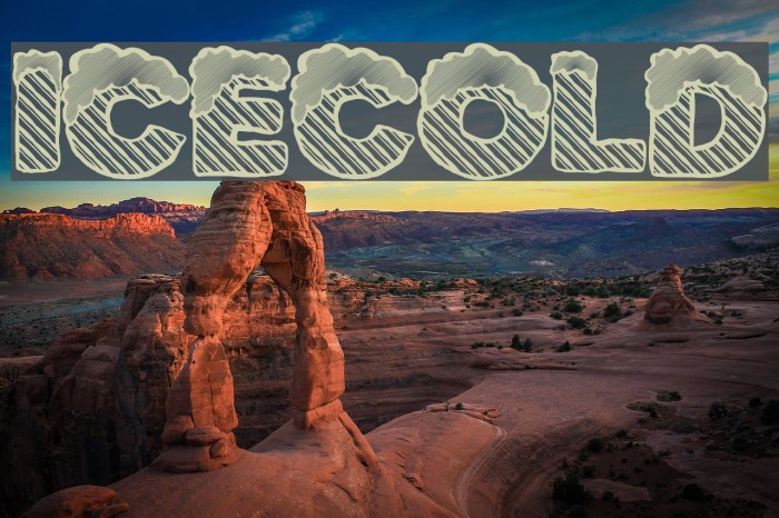 IceCold Font examples