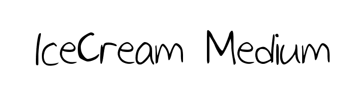 IceCream Medium  Frei Schriftart Herunterladen