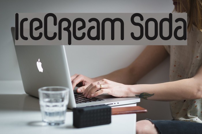 IceCream Soda Font examples