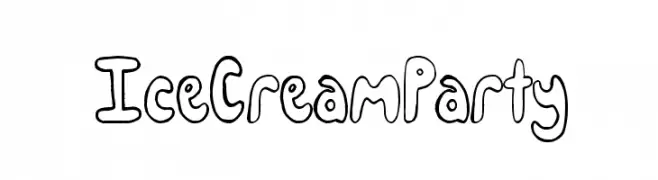 IceCreamParty  Fuentes Gratis Descargar