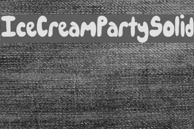 IceCreamPartySolid Font examples