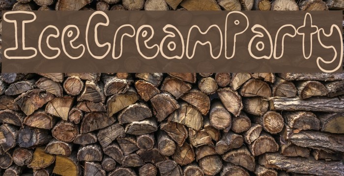 IceCreamParty Font examples