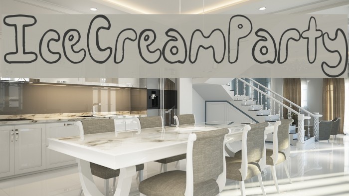 IceCreamParty Font examples
