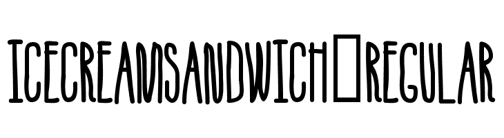 IceCreamSandwich-Regular Font