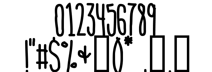IceCreamSandwich-Regular Font OTHER CHARS