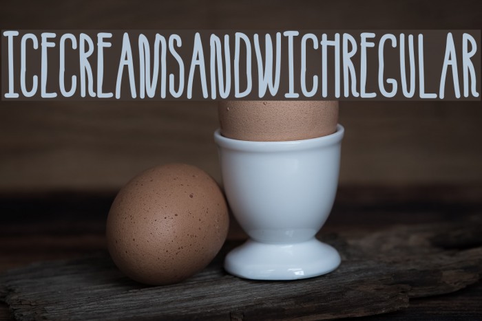 IceCreamSandwich-Regular Font examples