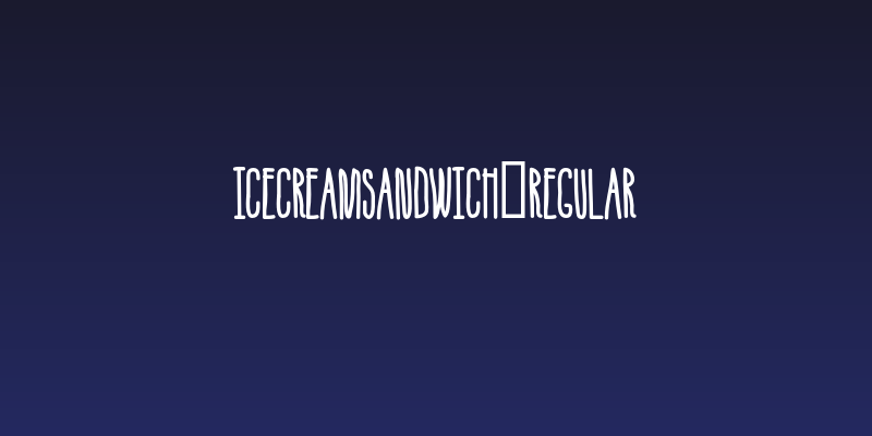 IceCreamSandwich-Regular Social Header