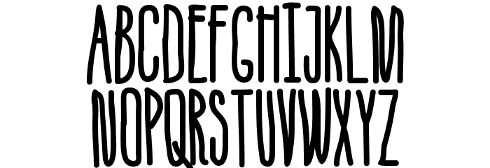 IceCreamSandwich-Regular Font LOWERCASE