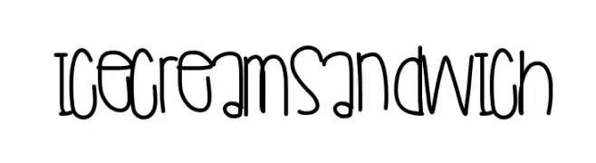 IceCreamSandwich  Frei Schriftart Herunterladen