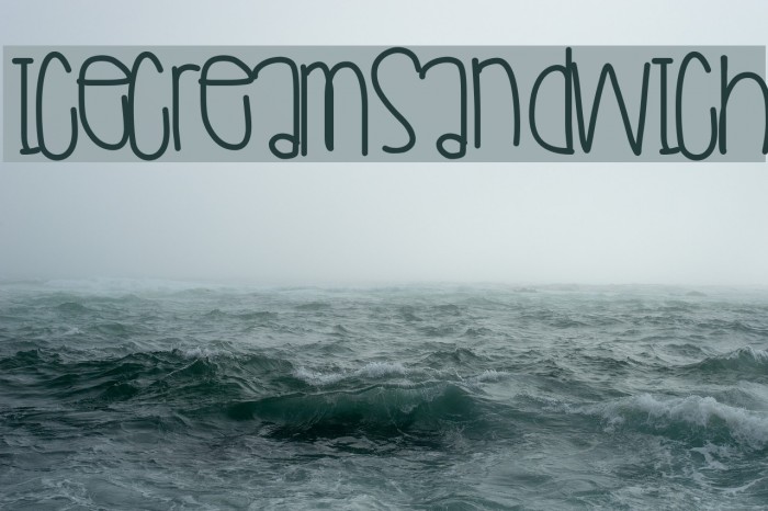 IceCreamSandwich Font examples