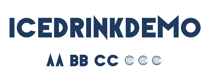 IceDrinkDemo Font Preview