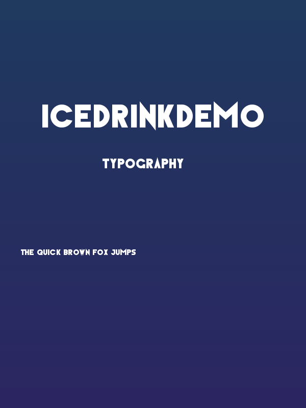 IceDrinkDemo Poster