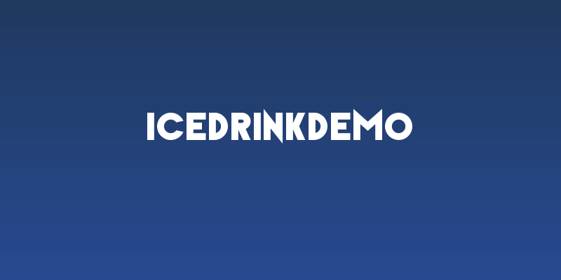 IceDrinkDemo Social Header