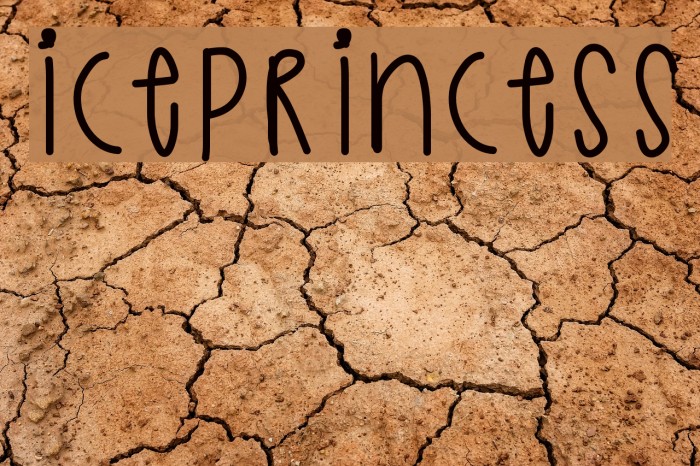 IcePrincess Font examples
