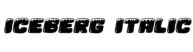 Iceberg Italic  les polices de caractères gratuit tlcharger