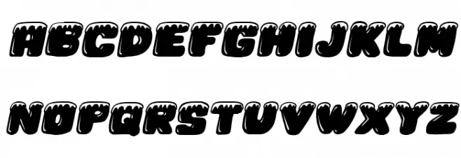 Iceberg Italic फ़ॉन्ट अपरकेस